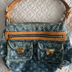 Original Louis Vuitton Monogram Denim Baggy pm Blue